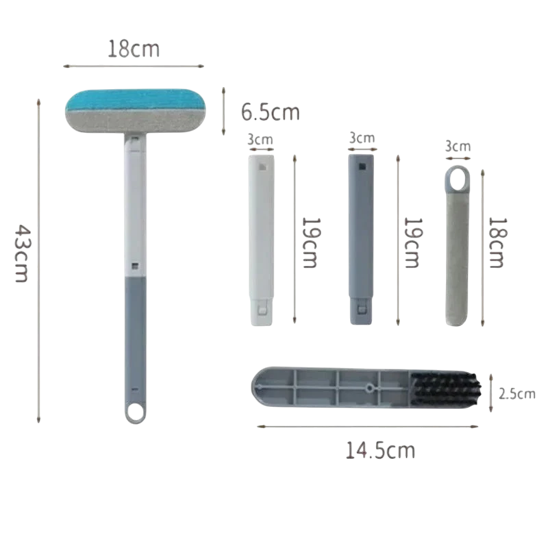 Pet Hair Removal Set Tool Reusable Static Removal Gloves Double-Sided Grooming Gloves Remove Dog Cat Fur Hair for Carpets Sofa
